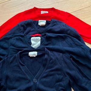 5 boys long sleeves/sweater/cardigan